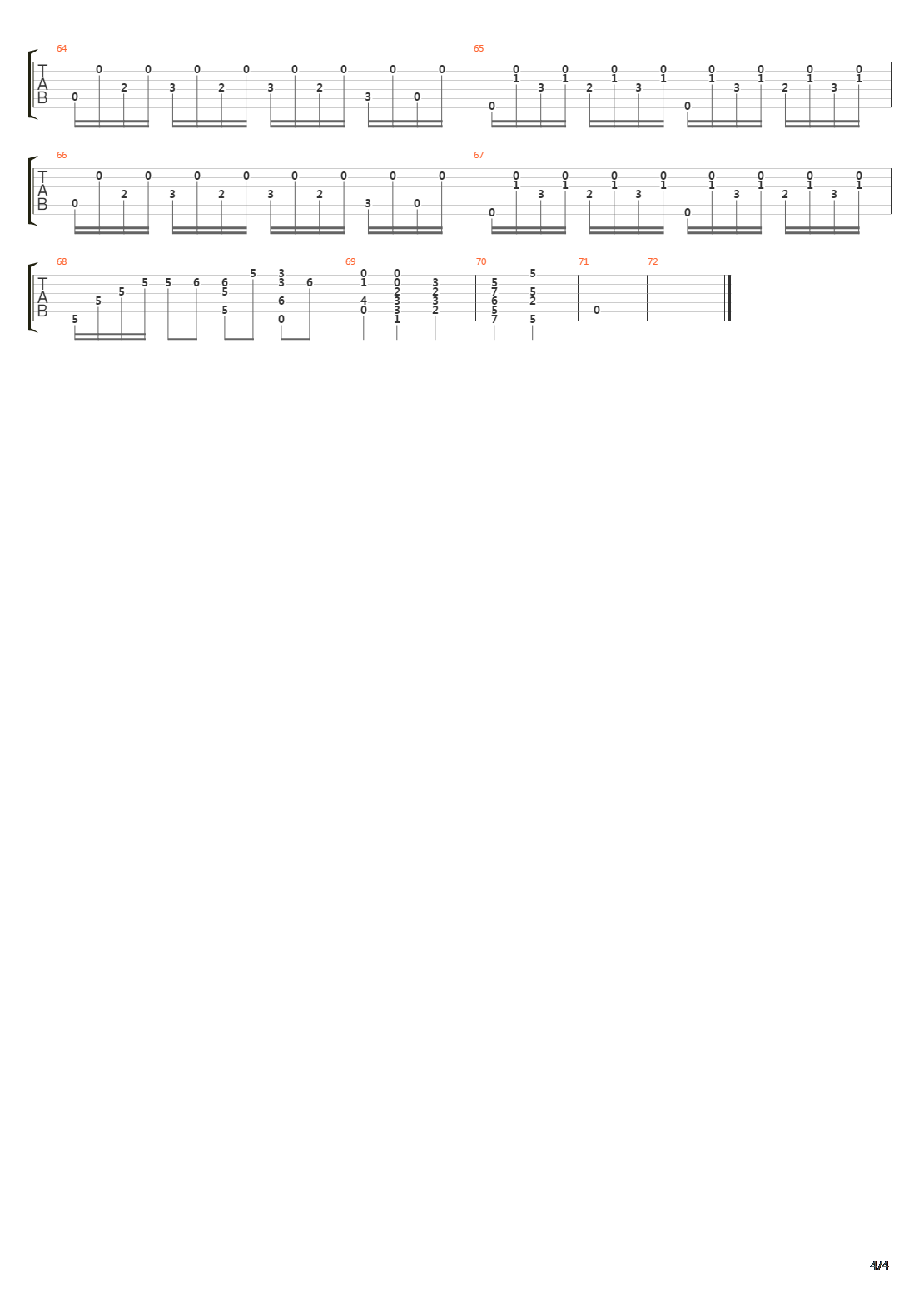 Tema Triste吉他谱