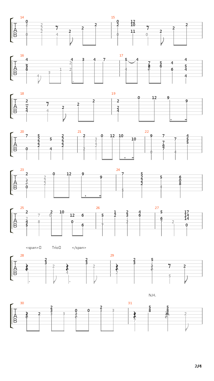 Tu Y Yo吉他谱