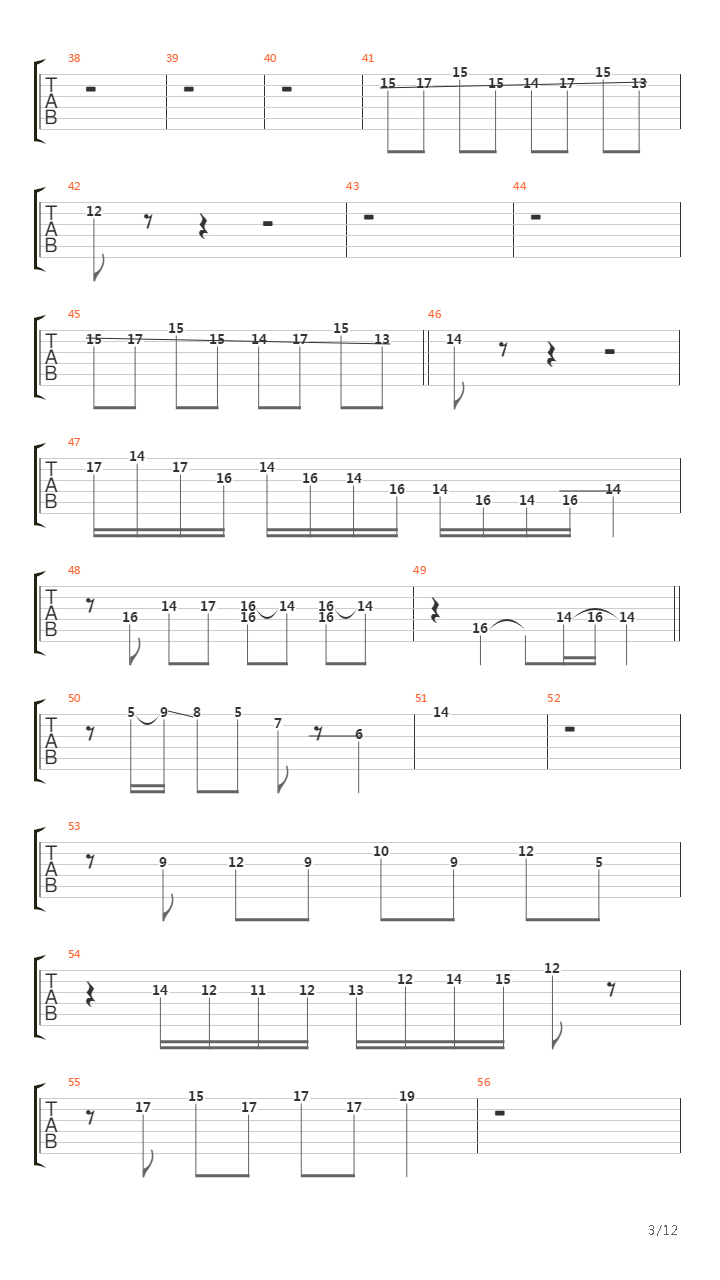 Enter Sandman(10)吉他谱