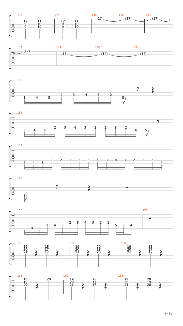 Enter Sandman(10)吉他谱