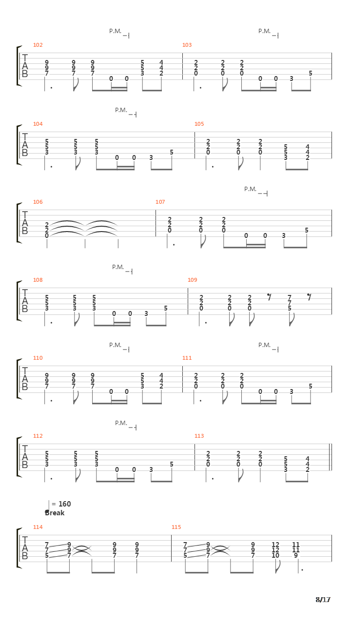 Fade To Black吉他谱