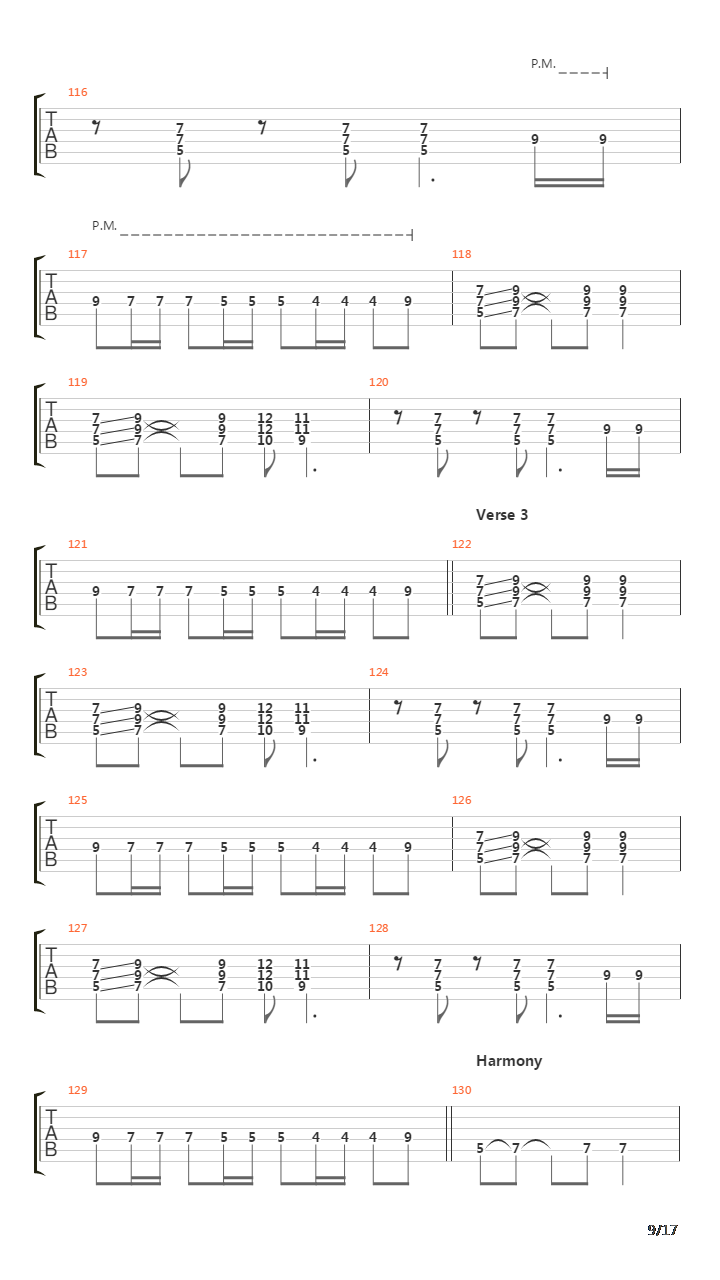 Fade To Black吉他谱