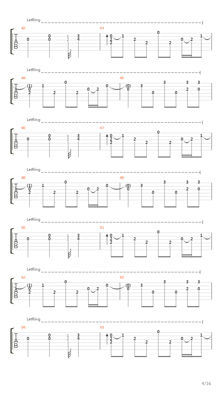 Fade To Black吉他谱