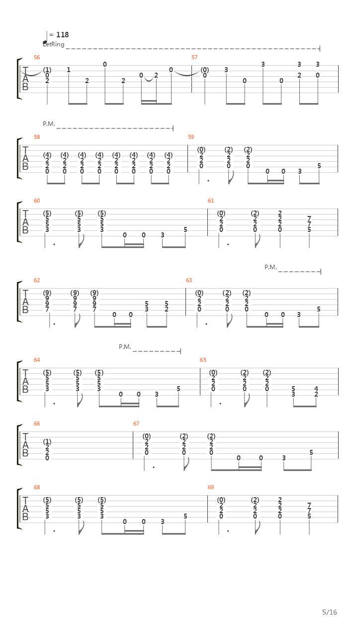 Fade To Black吉他谱