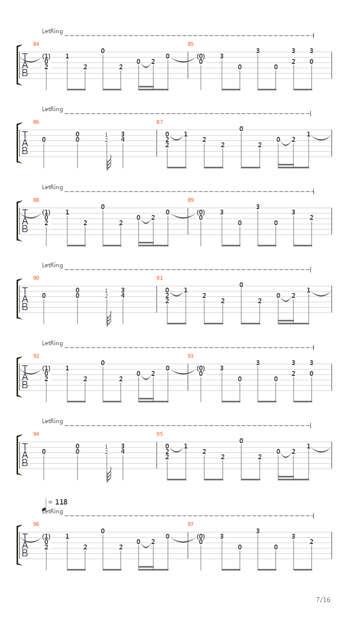 Fade To Black吉他谱