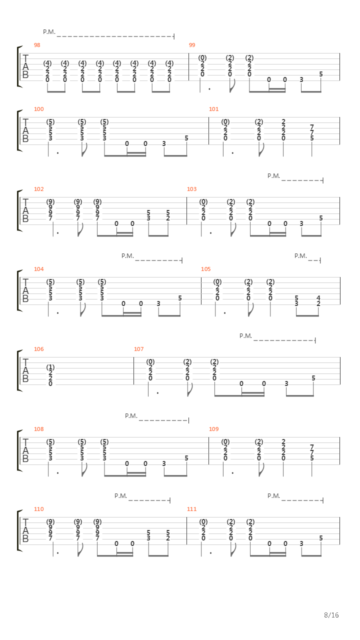 Fade To Black吉他谱