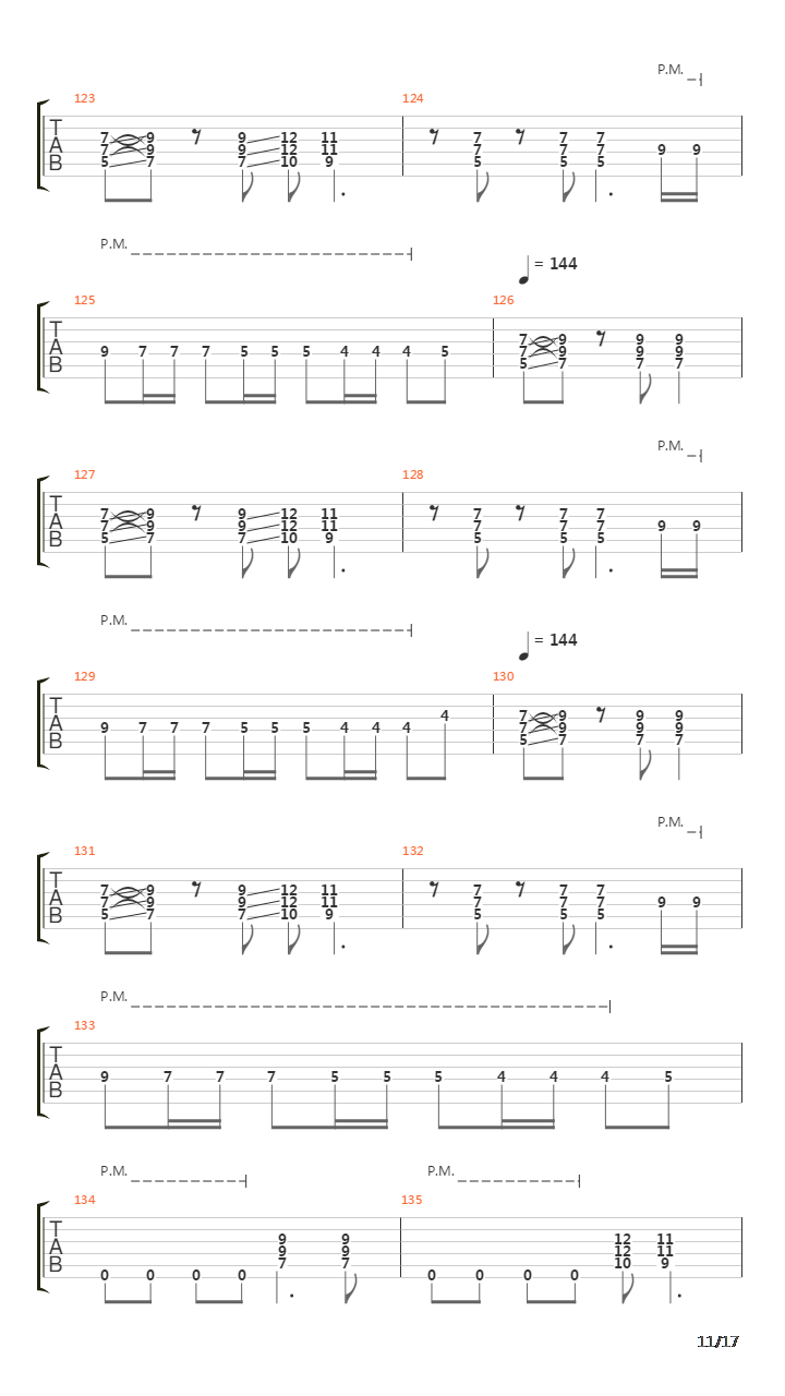 Fade To Black吉他谱