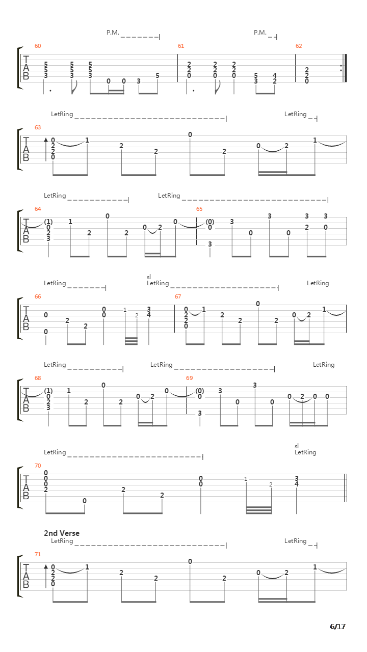 Fade To Black吉他谱