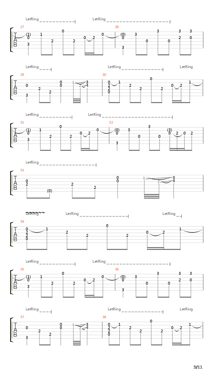 Fade To Black(10)吉他谱