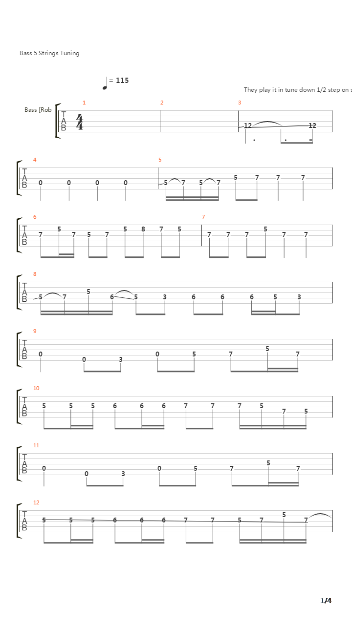 For Whom The Bell Tolls吉他谱