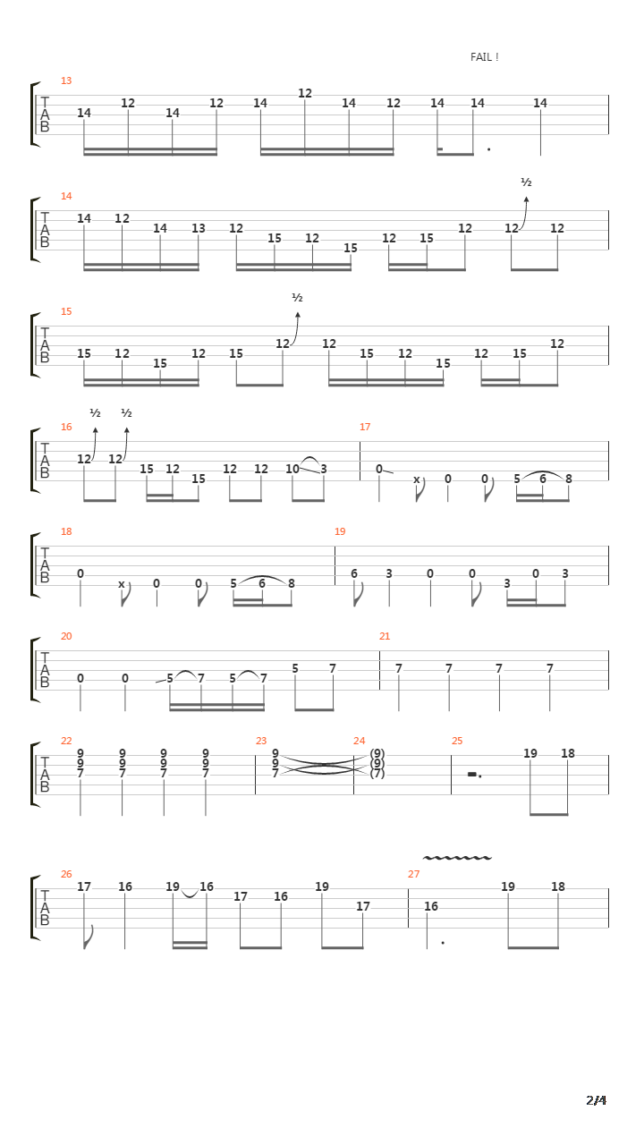 For Whom The Bell Tolls吉他谱