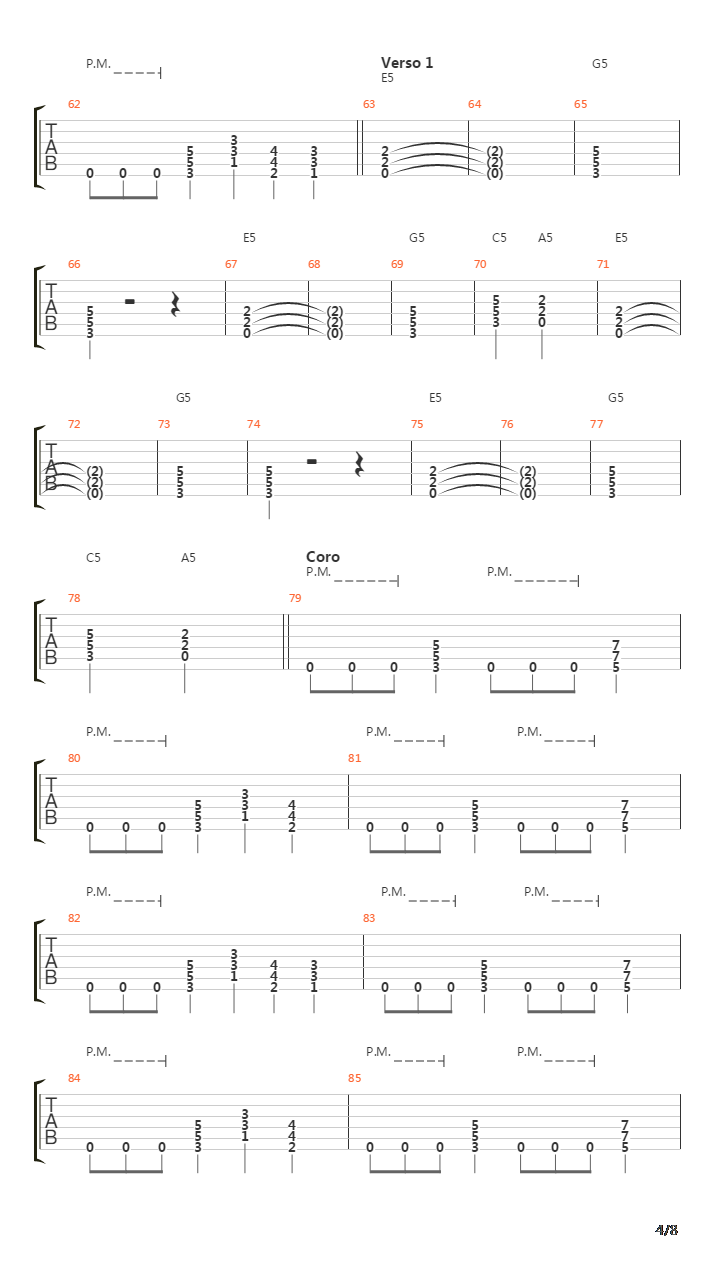 For Whom The Bell Tolls吉他谱