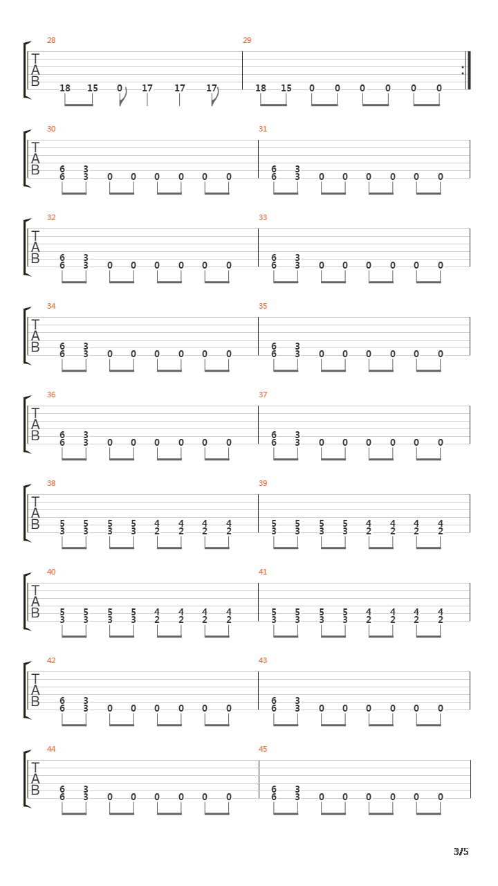 Frantic吉他谱