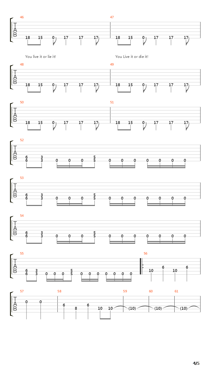 Frantic吉他谱