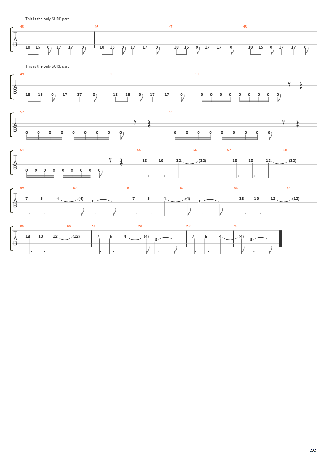 Frantic吉他谱