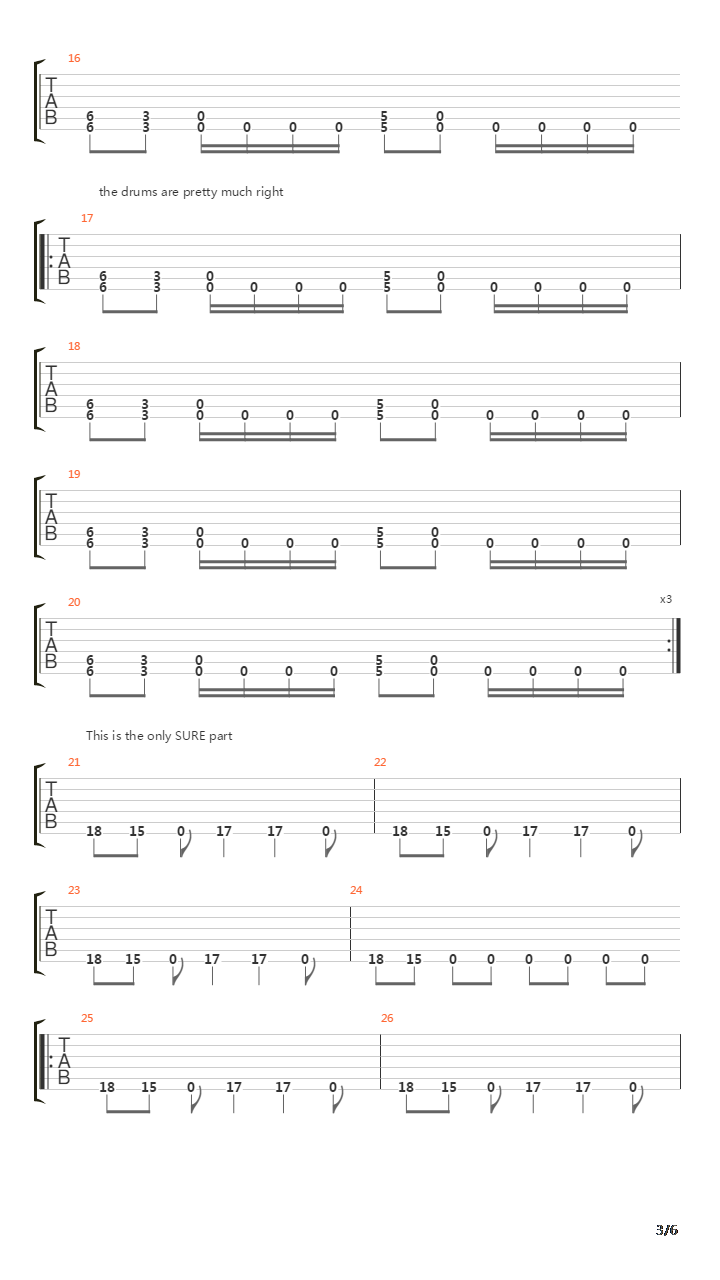 Frantic吉他谱