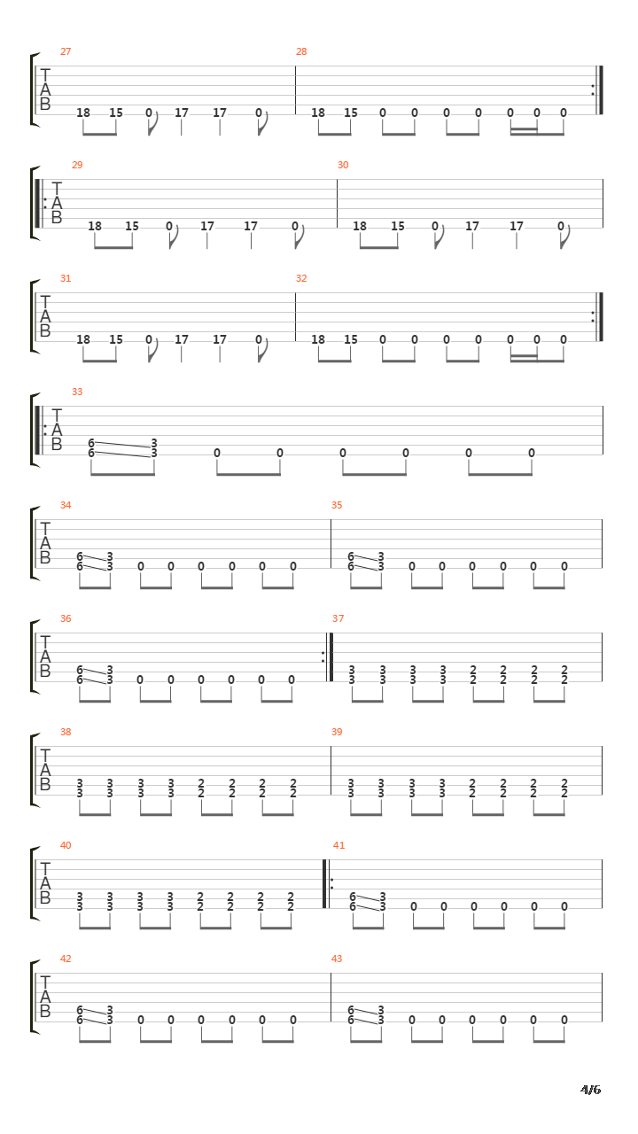 Frantic吉他谱