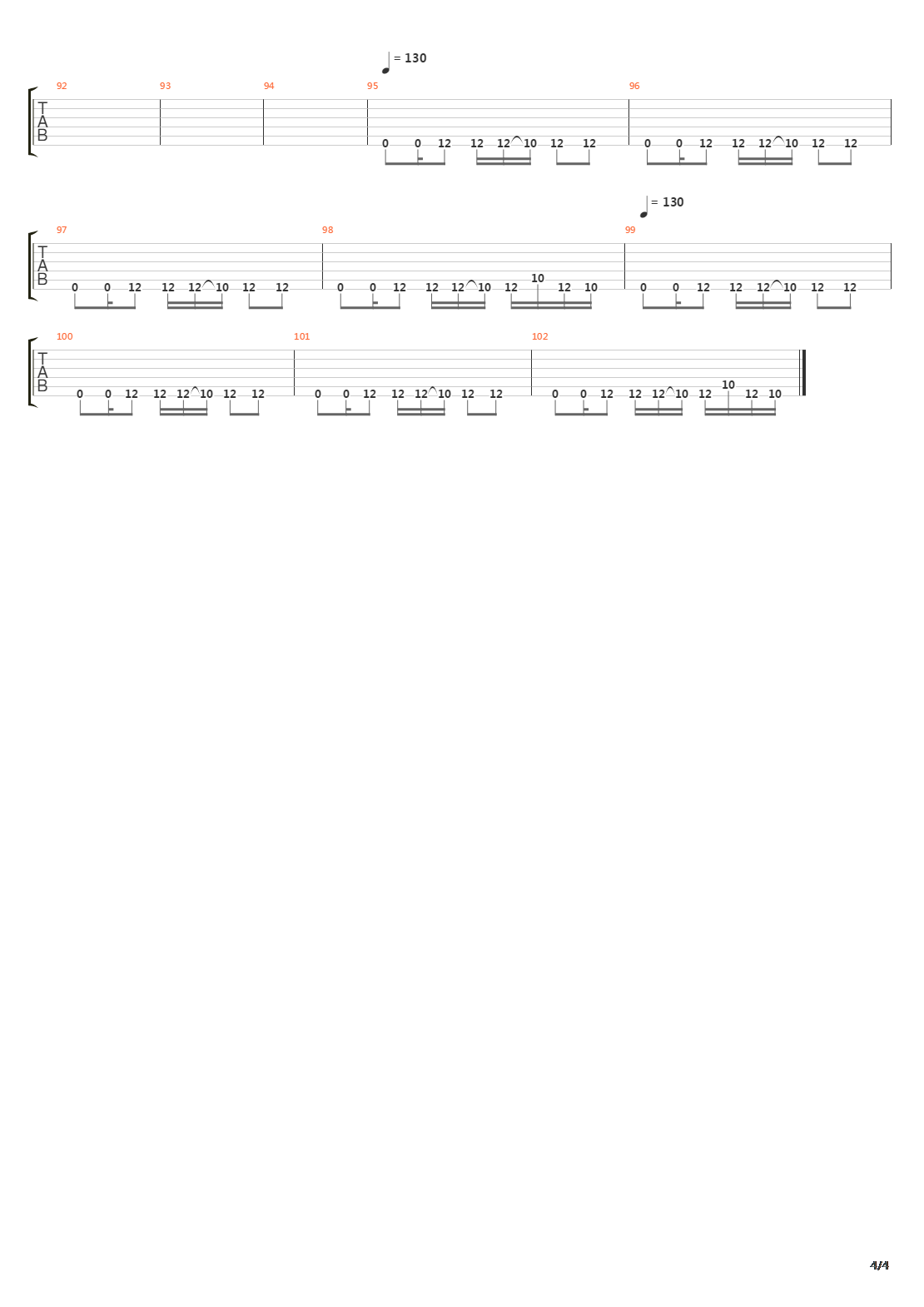 Frantic吉他谱