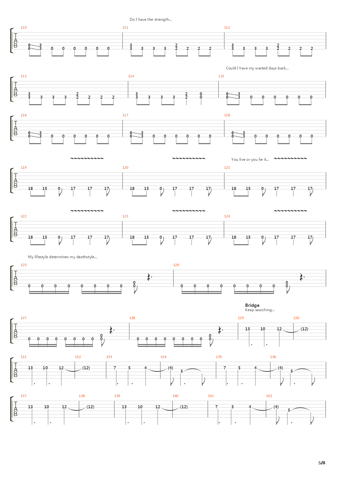 Frantic吉他谱