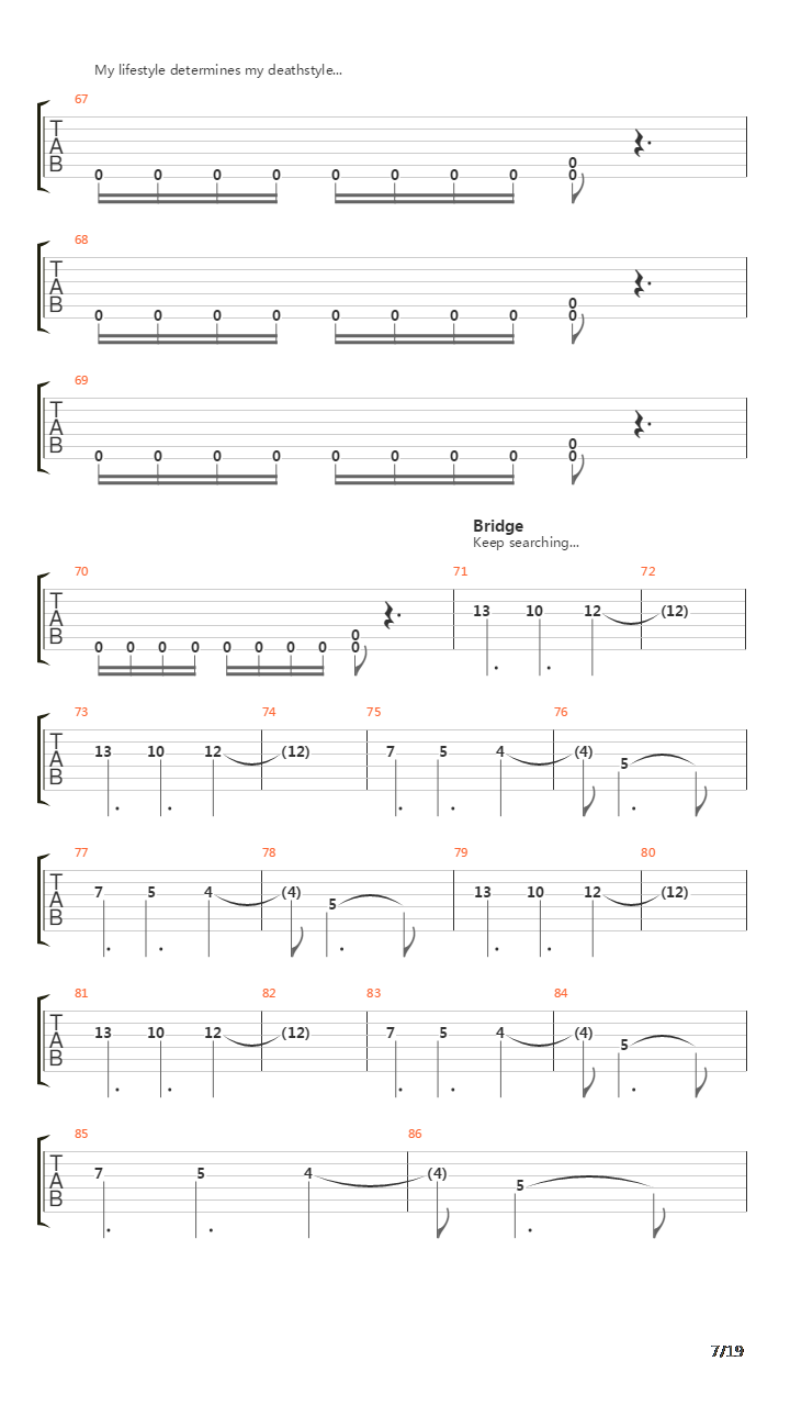 Frantic吉他谱