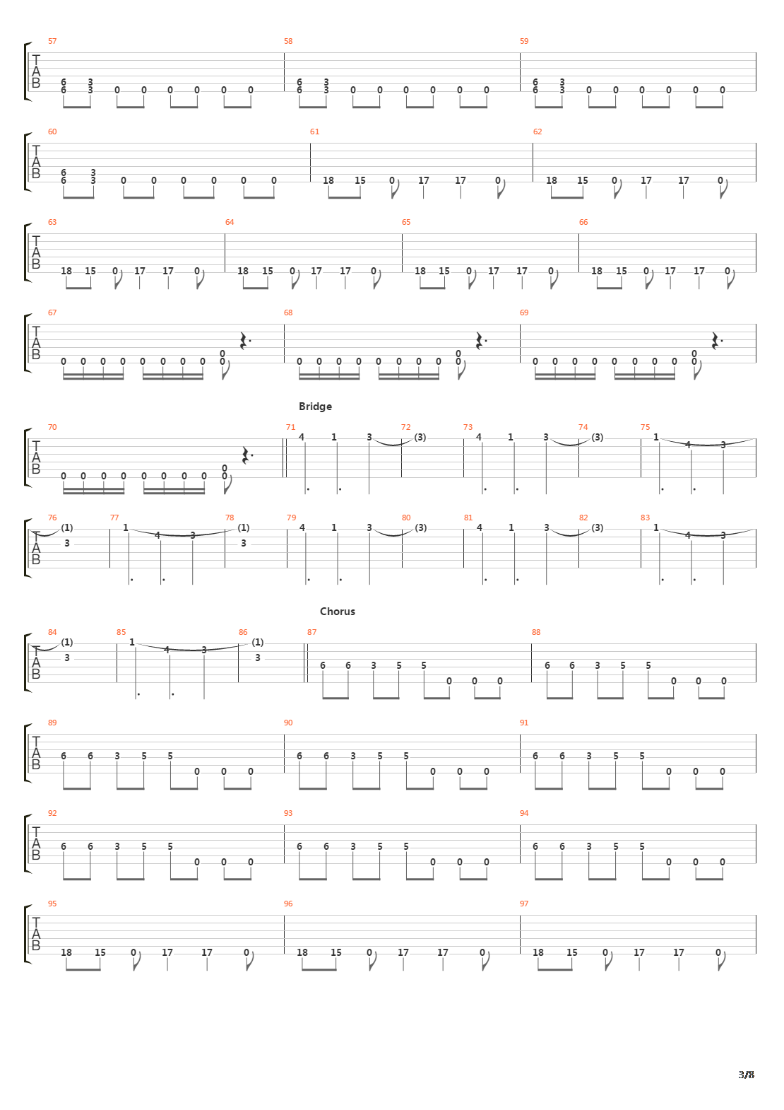 Frantic吉他谱