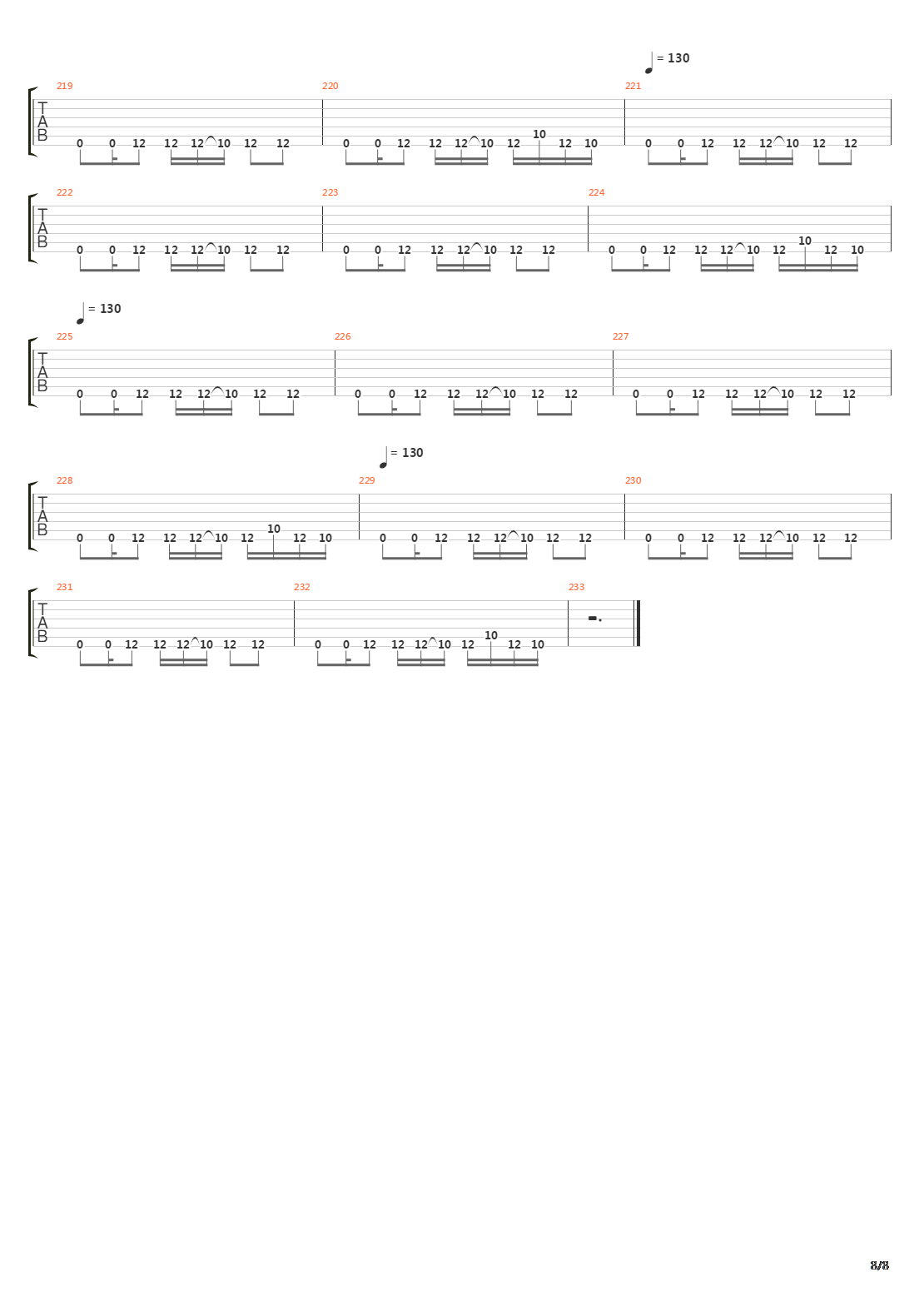 Frantic吉他谱