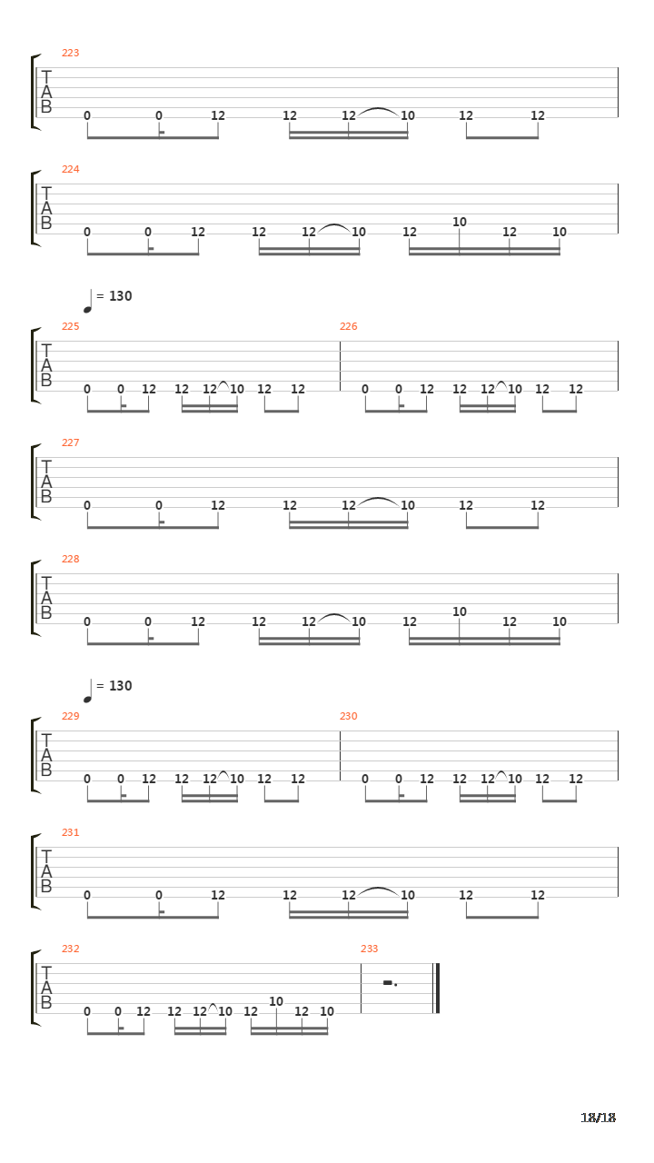 Frantic吉他谱