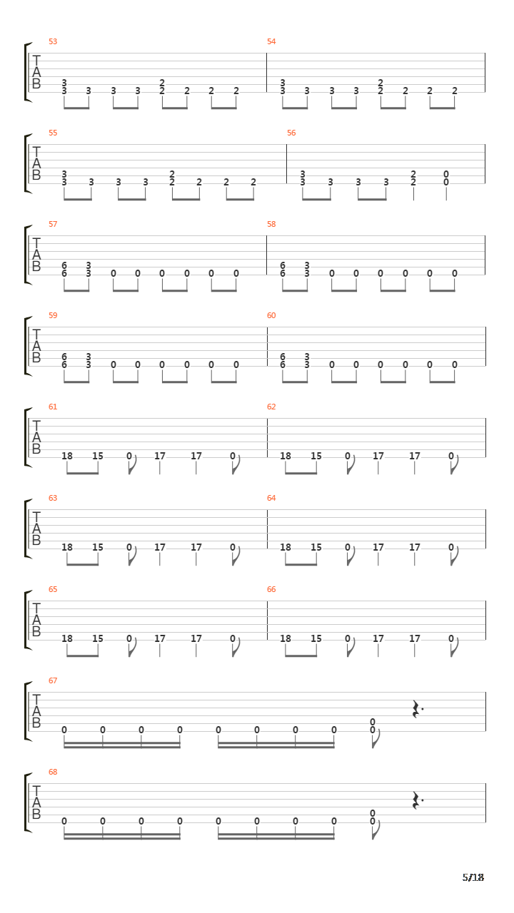 Frantic吉他谱