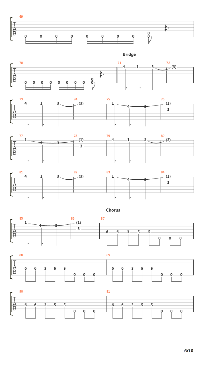 Frantic吉他谱