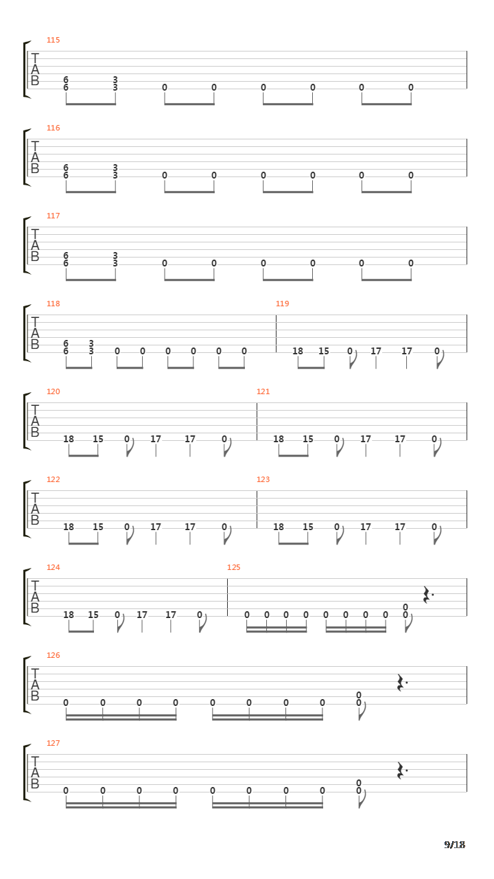 Frantic吉他谱