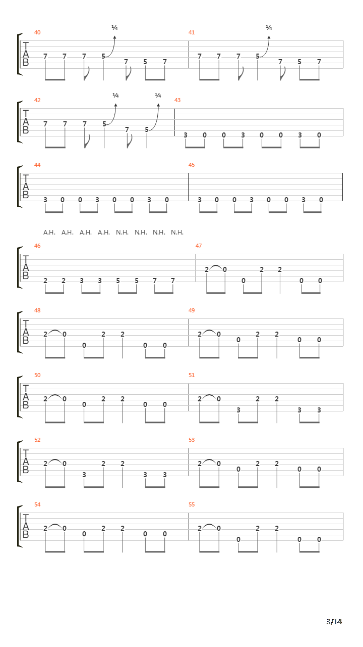 Fuel吉他谱