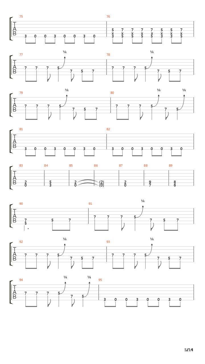 Fuel吉他谱