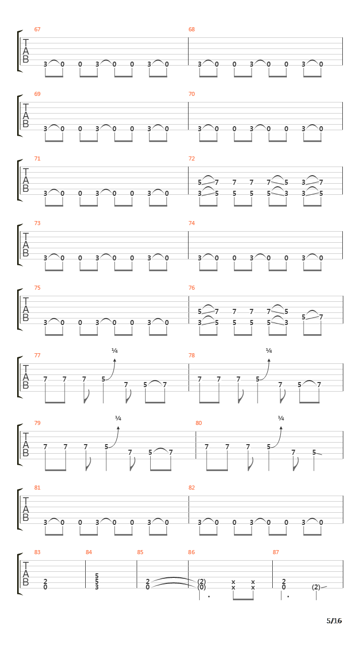 Fuel吉他谱