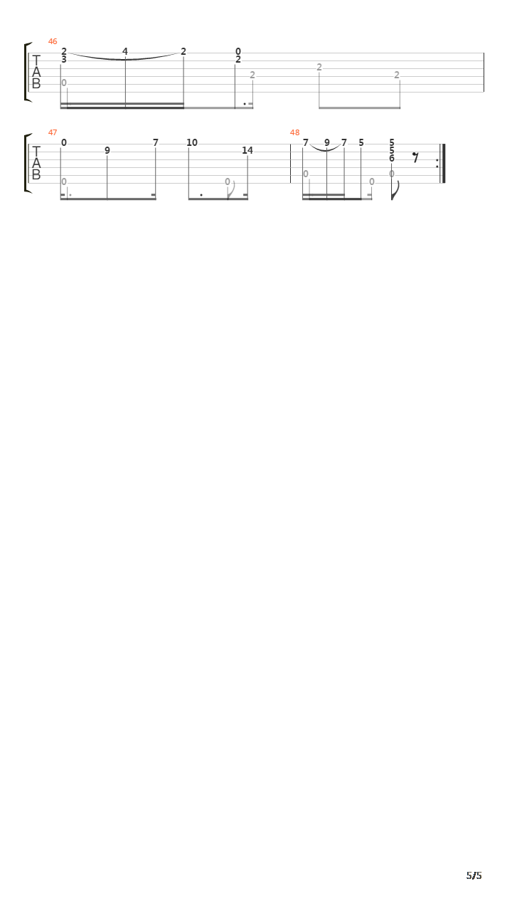 Habenera吉他谱