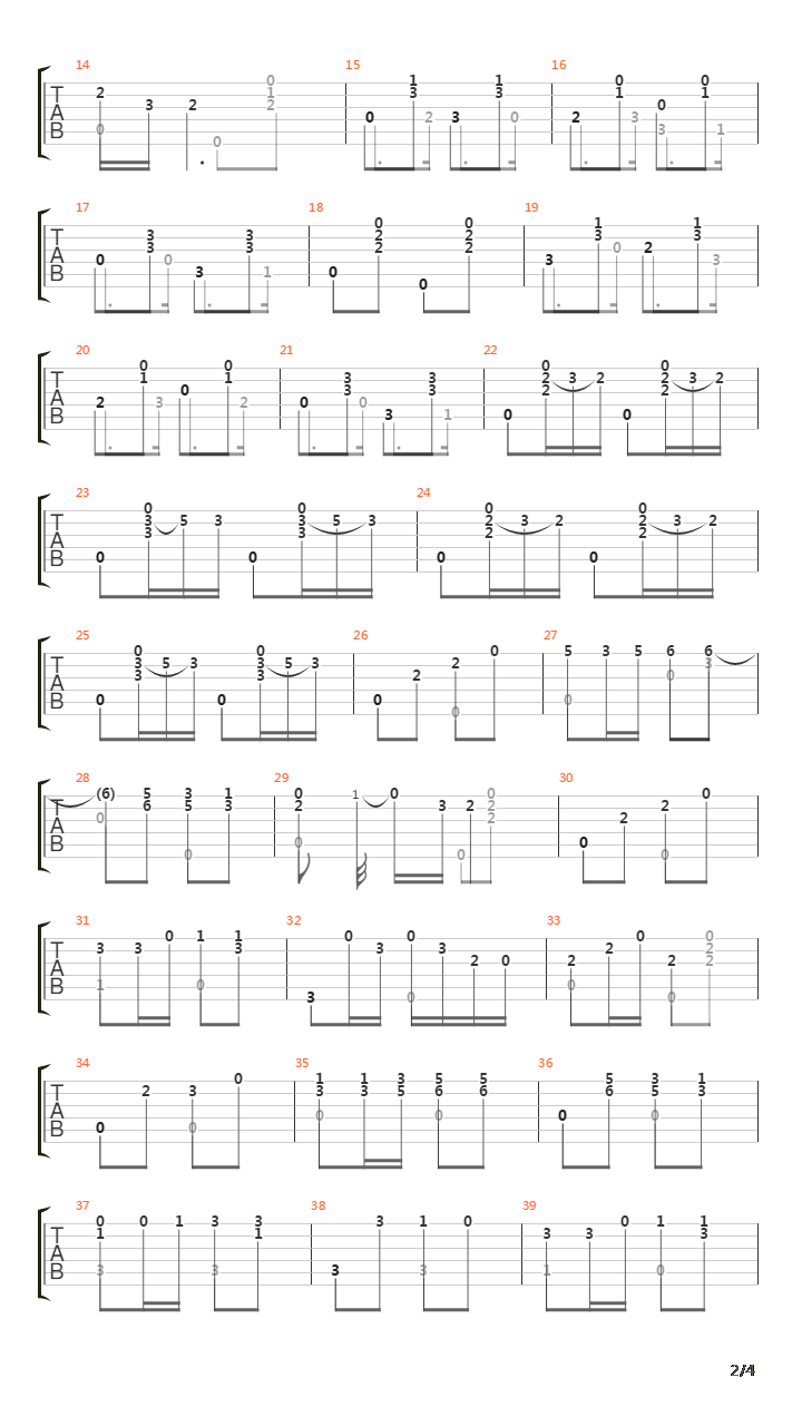 Zambra吉他谱