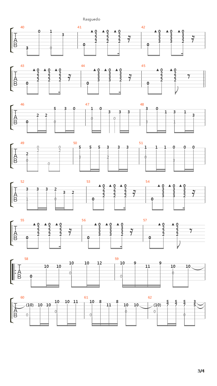 Zambra吉他谱