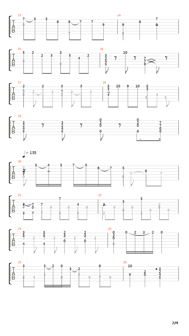 Gavotte In D吉他谱