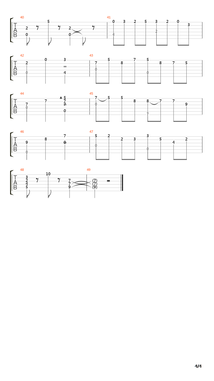 Gavotte In D吉他谱