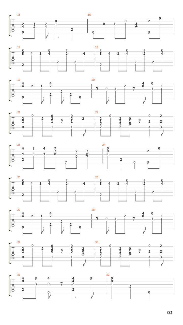 Solace吉他谱