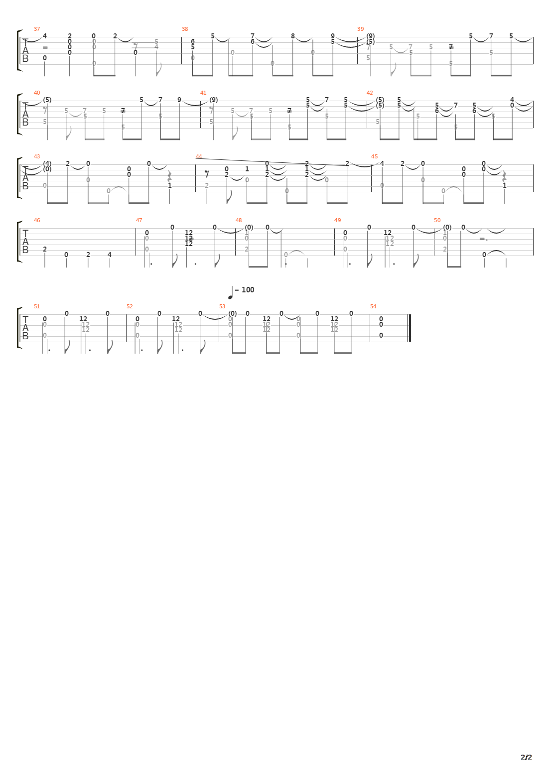 Steeplechase Lane吉他谱