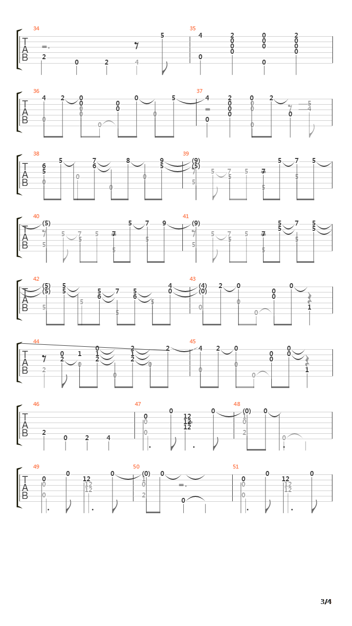 Steeplechase Lane吉他谱