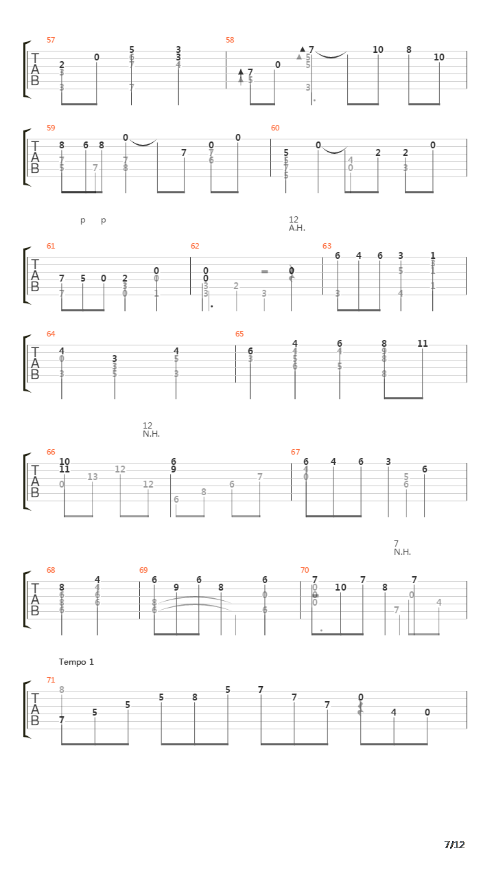 Deux Arabesques No 1 Andantino吉他谱