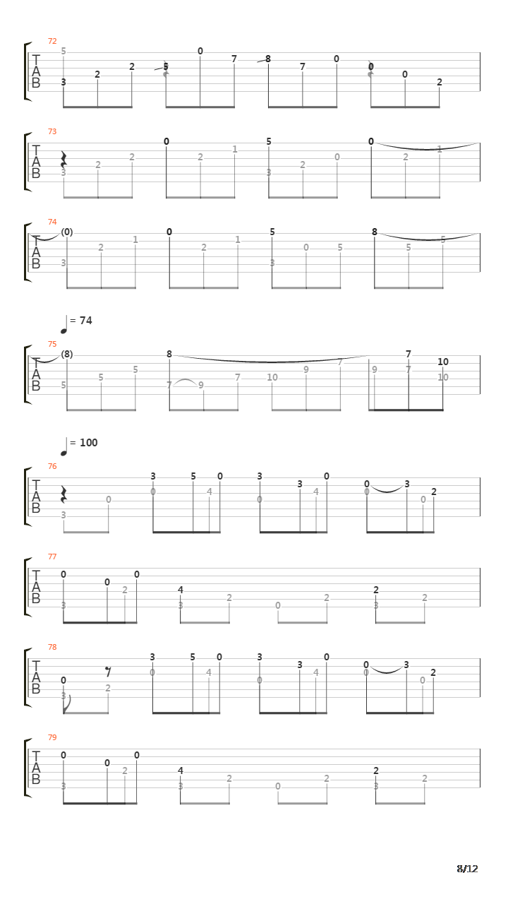 Deux Arabesques No 1 Andantino吉他谱