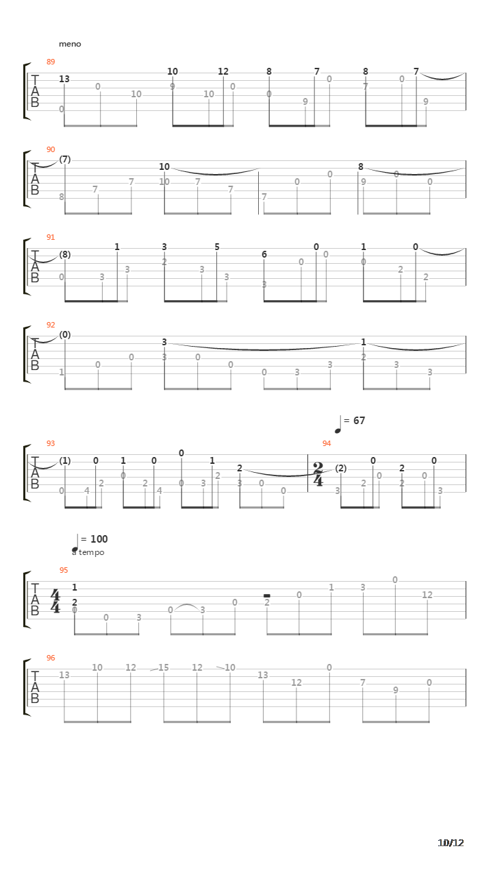 Deux Arabesques No 1 Andantino吉他谱