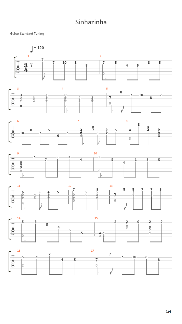 Sinhazina吉他谱