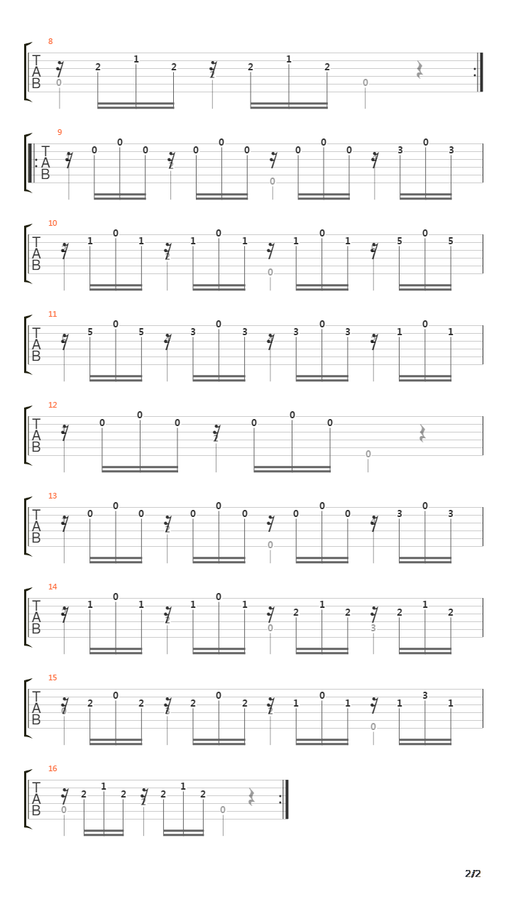 Estudio in A Minor (Moderato)吉他谱