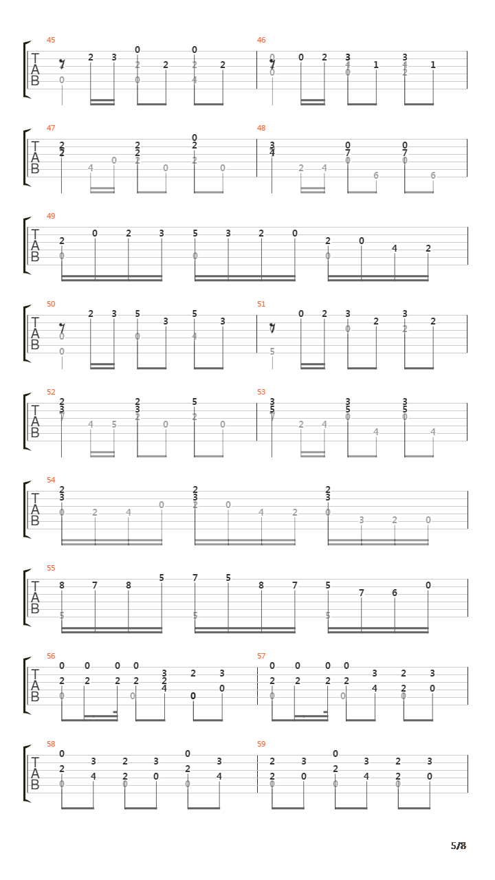 Sonata K491吉他谱