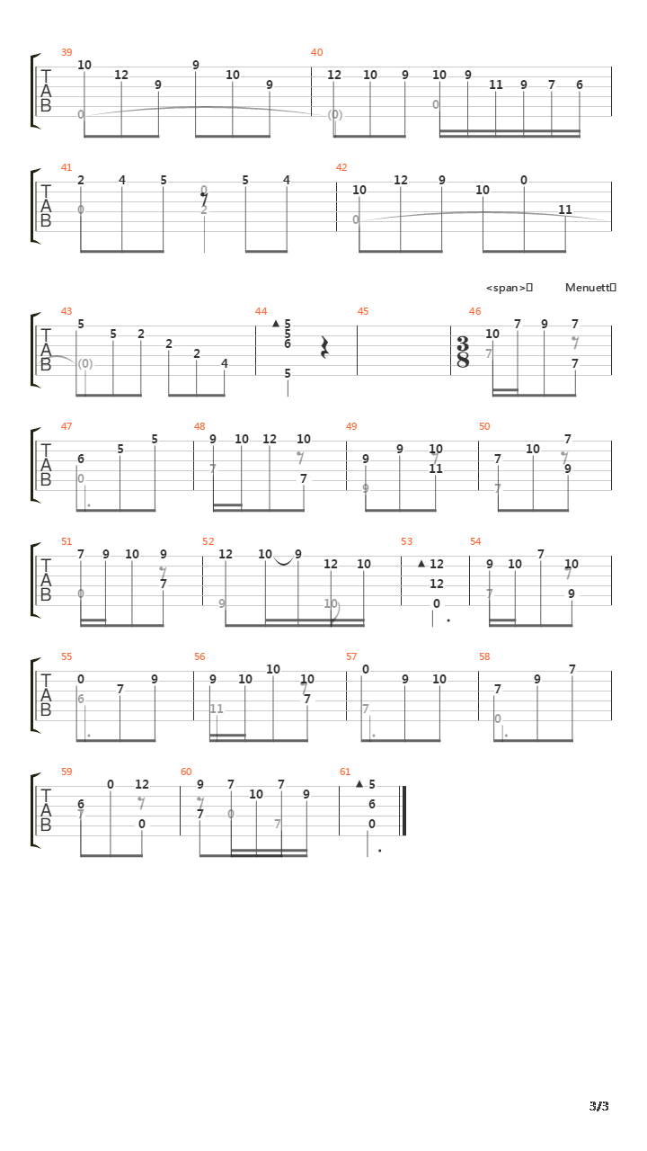 Sonata K78吉他谱