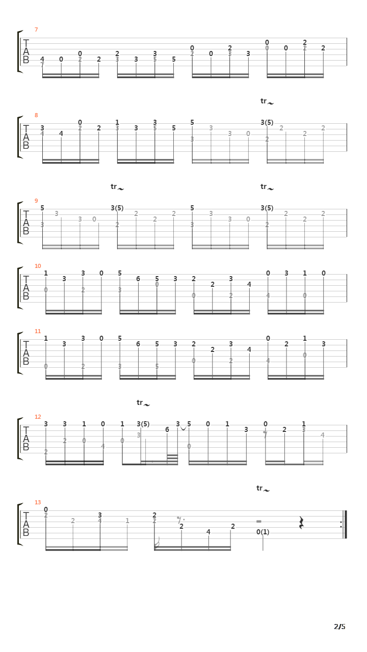 Sonata K1 L366吉他谱