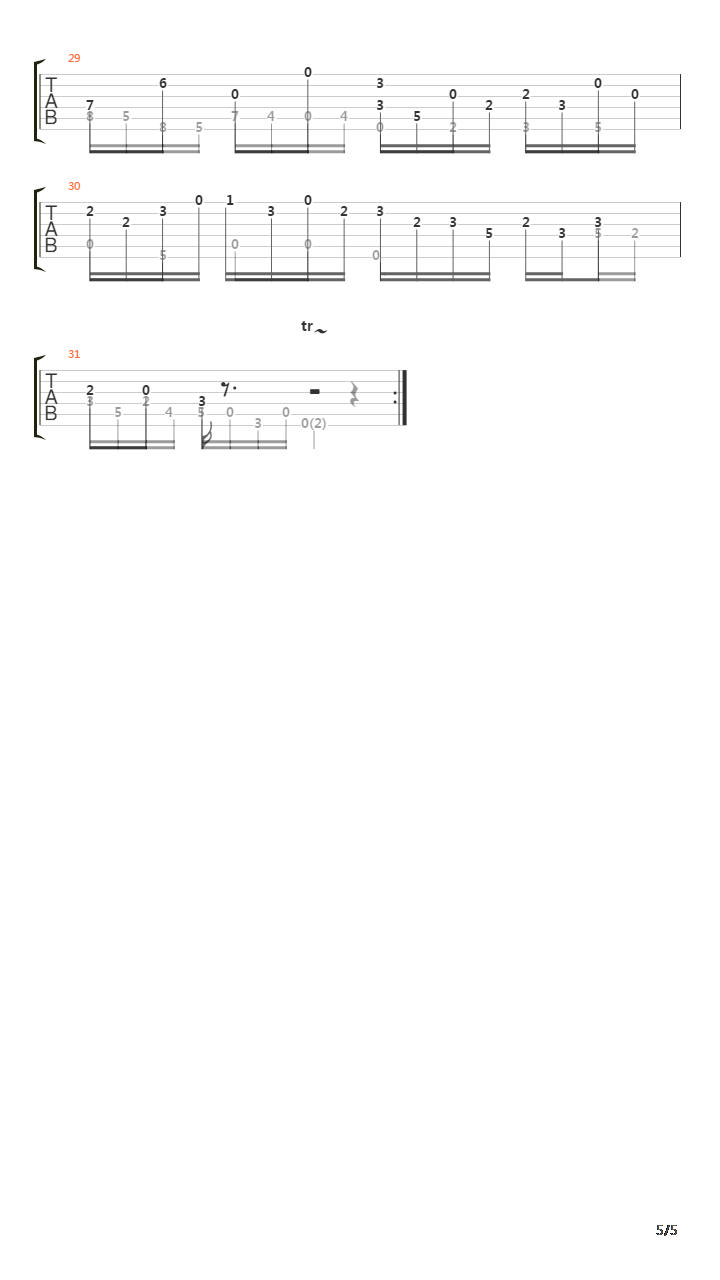 Sonata K1 L366吉他谱